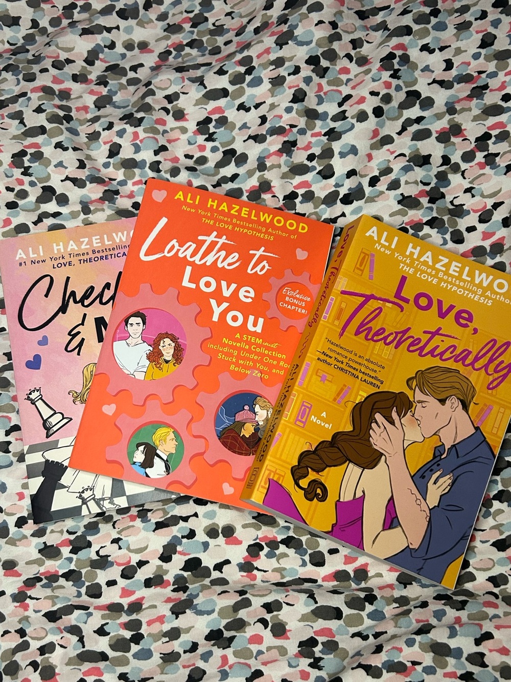 3 Ali Hazelwood Novels — Love Theoretically, Loathe to Love You, Check & Mate